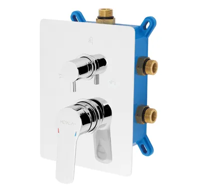 NOVASERVIS Podomítková baterie s boxem 3 vývody, Metalia 54 - BOX54051RX,0