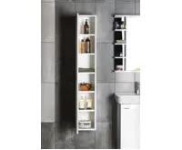 AQUALINE ZOJA/KERAMIA FRESH skříňka vysoká 25x140x20cm, bílá (3)