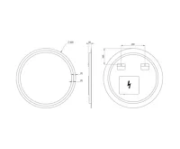 SAPHO NYX kulaté zrcadlo s LED osvětlením ø 60cm (8)