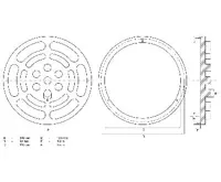 BGS Gumový talíř, pro zvedací plošiny, O 140 mm (1)