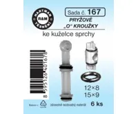 Hartman Sada č. 167: sada &quot;O&quot; kr. kužel. sprchy - 12x8 + 15x9