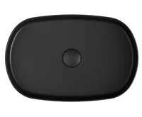 ISVEA INFINITY OVAL keramické umyvadlo na desku, 55x36cm, černá mat (9)