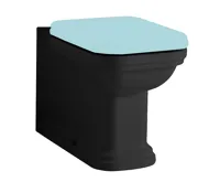 KERASAN WALDORF WC kombi mísa 40x68cm, spodní/zadní odpad, černá mat KERASAN WALDORF WC kombi mísa 40x68cm, spodní/zadní odpad, černá mat