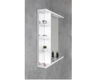 AQUALINE KORIN STRIP zrcadlo s LED osvětlením a policemi 50x70x12cm (4)