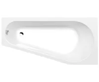 POLYSAN PROJEKTA R asymetrická vana 160x80x44cm, bílá