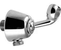 SAPHO Držák sprchy kulatý otočný, s vyústěním, chrom SAPHO Držák sprchy kulatý otočný, s vyústěním, chrom