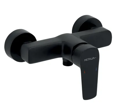 NOVASERVIS Sprchová baterie bez příslušenství 150 mm METALIA 58, černá - 58061/1,5