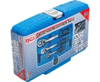 BGS Sada přepínacích ráčen, jemně ozubených, 6,3 mm (1/4"), 10 mm (3/8"), 12,5 mm (1/2"), 3 (7)