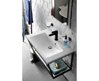 SAPHO MARIA umyvadlo, litý mramor, 75x46cm, bílá (3)