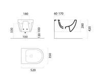 GSI CITY PRO bidet závěsný, 35x52cm, bílá ExtraGlaze (5)