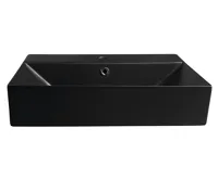 ISVEA SISTEMA keramické umyvadlo 60x42cm, černá mat (3)