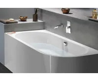 POLYSAN VIVA L MONOLITH asymetrická vana 180x75x60cm, bílá (6)