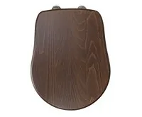 KERASAN RETRO WC sedátko Soft Close, ořech/bronz (1)