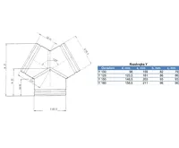 HS Flamingo Rozdvojka Y 125 mm, pozink (1)