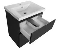 AQUALINE ALTAIR umyvadlová skříňka 57x72,5x45cm, černá mat (3)