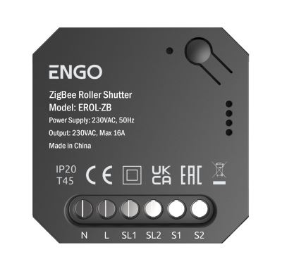 ENGO Controls Ovladač rolet EROL-ZB pro systém ENGO Smart, TUYA