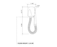 EMPIRE TINY HOTELOVÝ FÉN S HADICÍ ABS PLAST BÍLÝ (7)