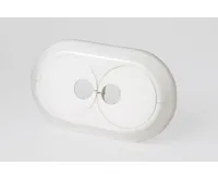 Krytka trubková dvojitá 2 x 28 mm, bílá