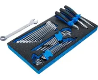 BGS Pěnová vložka pro BGS 2002, Očkoploché klíče, kleště a zahnuté klíče, 31dílná