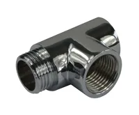 Chromovaný T-kus k topné tyči 1/2" Chromovaný T-kus k topné tyči 1/2"