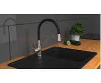 Eisl Flexo světle šedá / lesklý chrom (24)