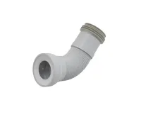 ALCAPLAST Flexi dopojení k volně stojícímu WC, 80–110 mm × 90–110 mm, délka 280–550 mm, PP, bílé A970 ALCAPLAST Flexi dopojení k volně stojícímu WC, 80–110 mm × 90–110 mm, délka 280–550 mm, PP, bílé A970
