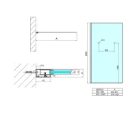 POLYSAN MODULAR SHOWER jednodílná zástěna pevná k instalaci na zeď, s otvory na držák ručníků, 900 mm (2)