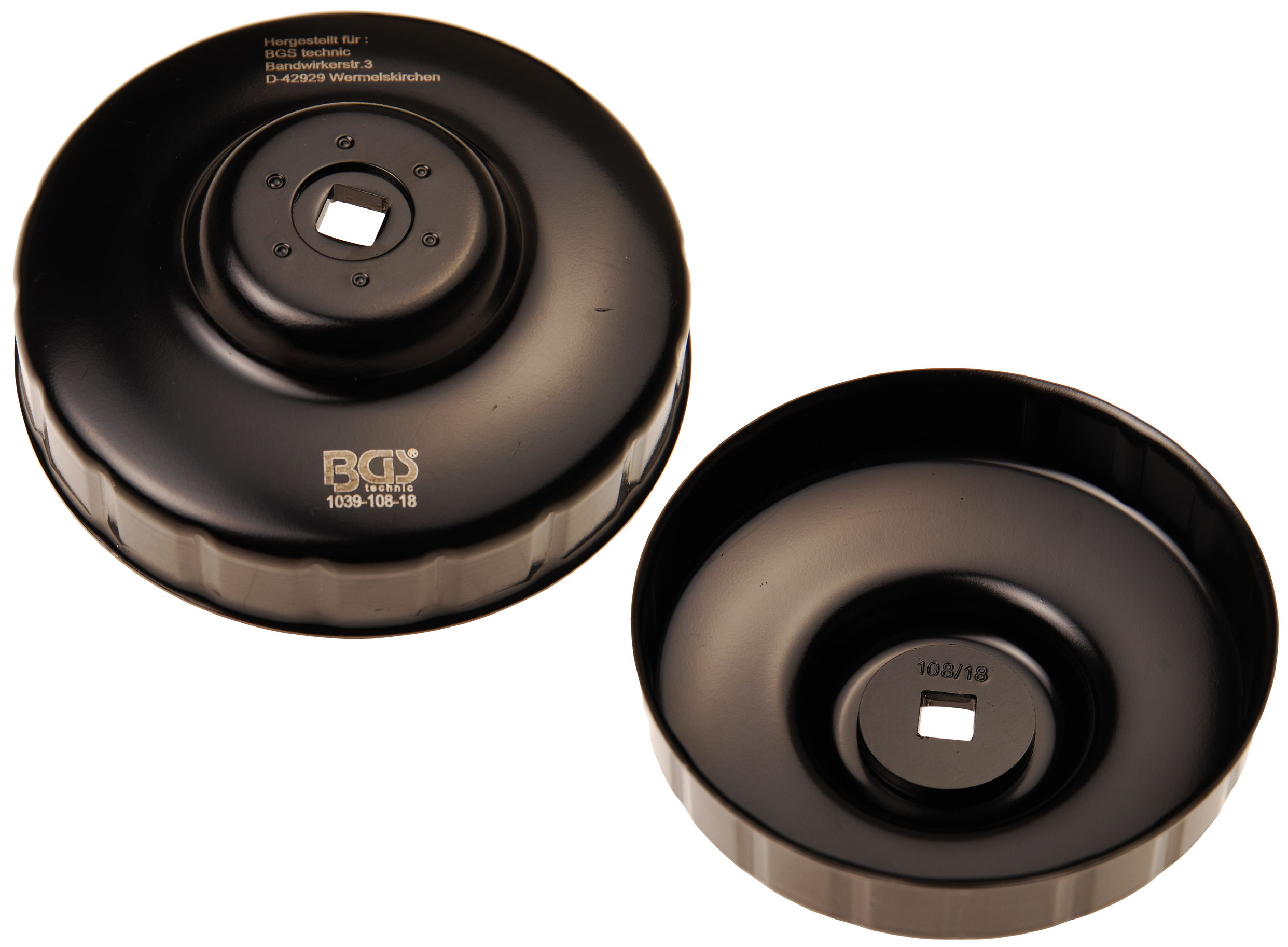 Bgs hlavice na povolování olejových filtrů 108 mm, 18 drážek