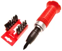 BGS Šroubovák úderový s bity PL, PH, imbus, sada 13 dílů