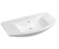 AQUALINE ZERO 97 keramické umyvadlo nábytkové 97x51cm, bílá