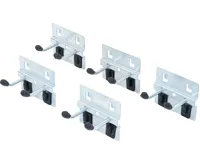 BGS Sada dvojháčků, 40 mm, pro systém nástěnných skříněk, 5dílná