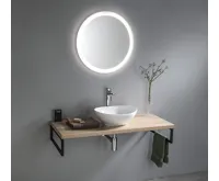 AQUALINE Keramické umyvadlo na desku, 42x34cm, bílá (4)