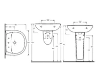 EGE VITRIFIYE Keramické umyvadlo 60x48cm, bílá (7)