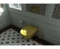 CREAVIT PAULA WC sedátko, SLIM, Soft Close, zlatá (5)