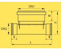 Šachtové dno plastové DN 300 přímé - průchozí pro KG 150 (2)