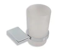 NOVASERVIS Držák kartáčků a pasty sklo Metalia 9 chrom - 0906,0