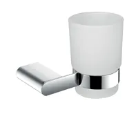 NOVASERVIS Držák kartáčků a pasty sklo Titania Naty chrom - 66606,0