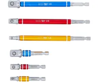 BGS Sada adaptérů pro vrtačky,  barevné,  vnější šestihran 6,3 mm (1/4"),  vnější šestihran 6, (2)