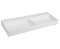 SAPHO GODIVA dvojumyvadlo, litý mramor, 119x44cm, bez otvoru, bílá SAPHO GODIVA dvojumyvadlo, litý mramor, 119x44cm, bez otvoru, bílá