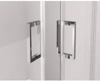 POLYSAN THRON ROUND obdélníkový sprchový kout 1100x800mm, kulaté pojezdy, rohový vstup (6)