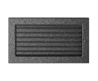HS Flamingo Krbová mřížka 17x30 BASIC staré stříbro s žaluzií HS Flamingo Krbová mřížka 17x30 BASIC staré stříbro s žaluzií
