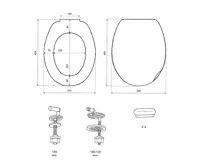 AQUALINE ALICANTE WC sedátko, bílá (6)
