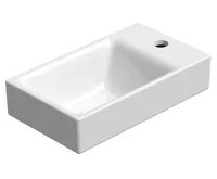 GSI NUBES keramické umývátko 40x23cm, pravé/levé, bílá ExtraGlaze