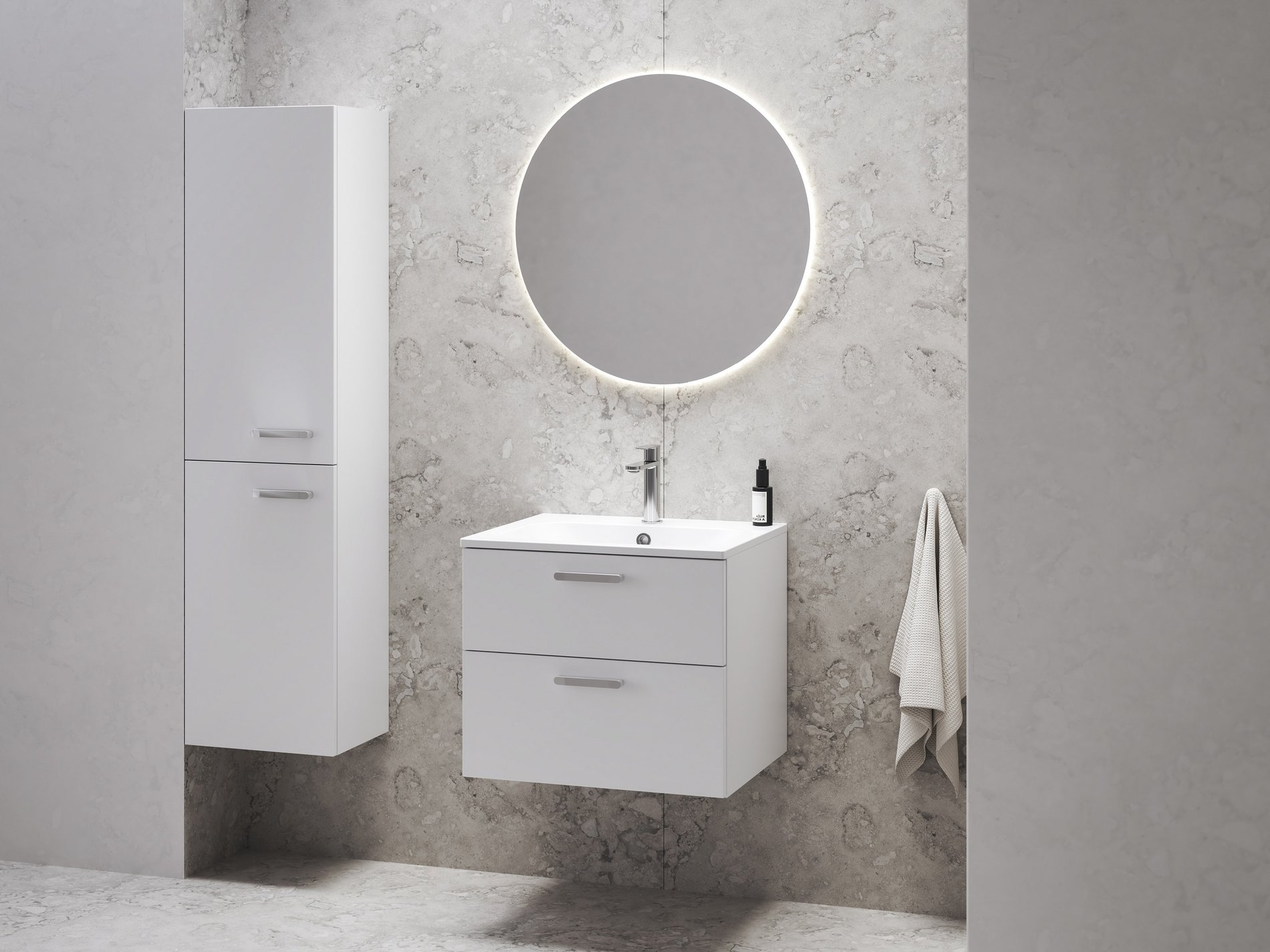 Ravak sb 350 chrome l skřínka pod umyvadlo, bílá/bílá