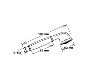 SAPHO ANTEA ruční sprcha, 180mm, mosaz/růžové zlato (2)