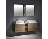 SAPHO LINEX galerka s LED osvětlením, 60x70x15cm, levá/pravá, jilm bardini (5)