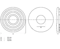 BGS Podložka gumová náhradní pro zvedák BGS č. 2889 (1)