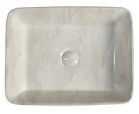 SAPHO DALMA keramické umyvadlo na desku, 48x38 cm, marfil (4)