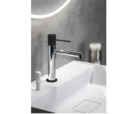 SAPHO SOLARIS stojánková umyvadlová baterie, chrom/černá mat (4)