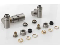 SAPHO CORNER COMBI připojovací sada ventilů termostatická, levá, nerez mat (3)